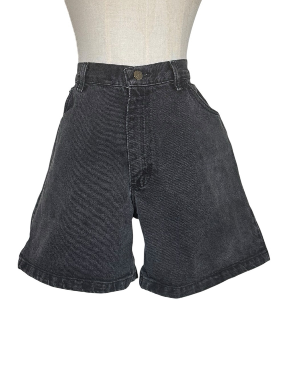 90s vintage wrangler high waisted black shorts